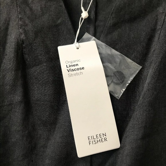 Eileen Fisher Jacket Organic Linen Blend Sz L - Picture 5 of 7